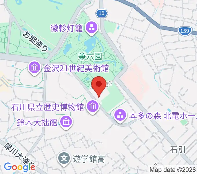 石川県立能楽堂の地図