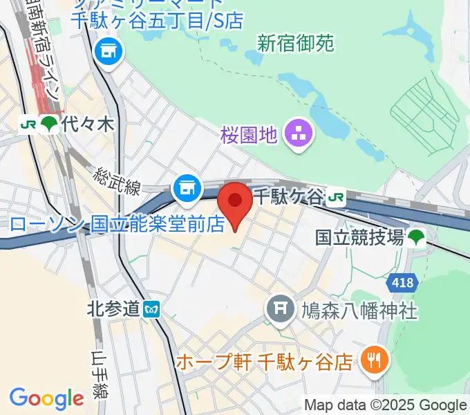 国立能楽堂の地図
