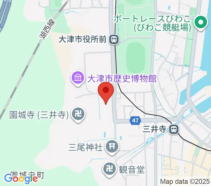 大津市伝統芸能会館の地図