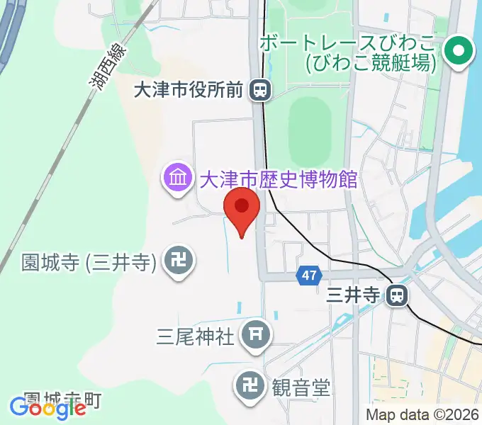 大津市伝統芸能会館の地図