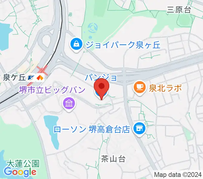 パンジョホールの地図