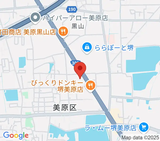 堺市立美原文化会館アルテベルの地図