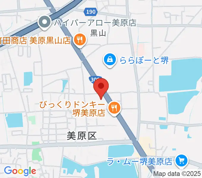 堺市立美原文化会館アルテベルの地図