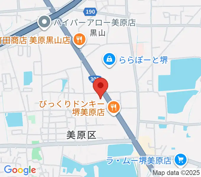 堺市立美原文化会館アルテベルの地図