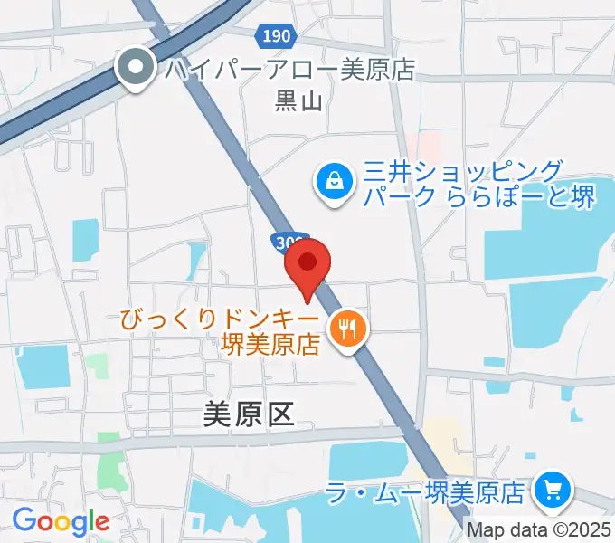 堺市立美原文化会館アルテベルの地図