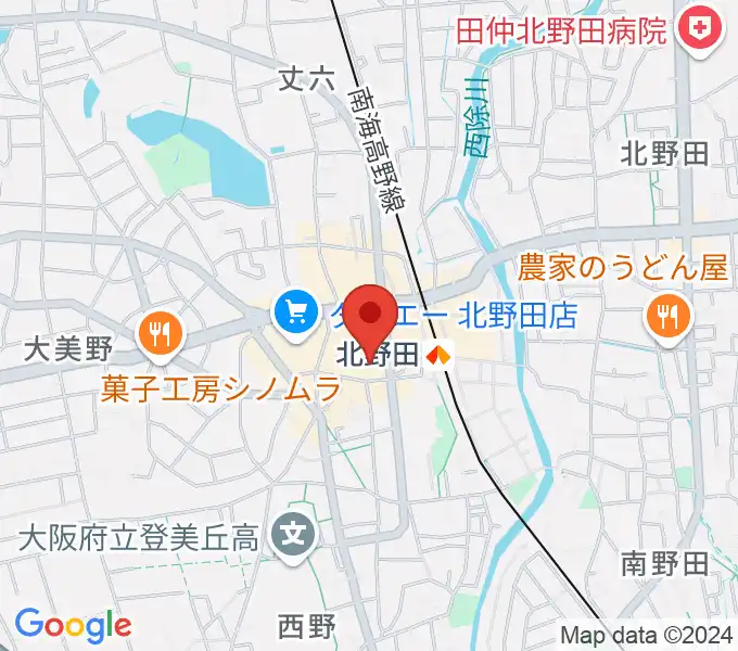 堺市立東文化会館の地図