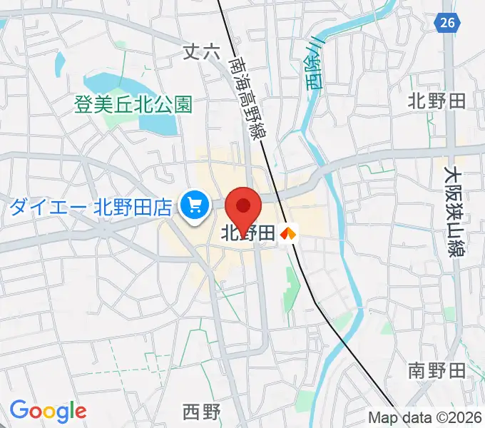 堺市立東文化会館の地図