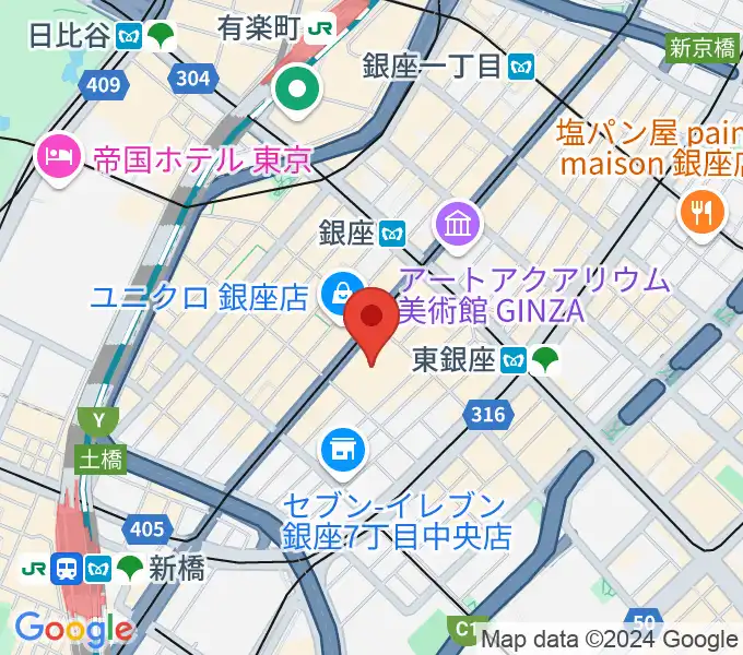 観世能楽堂の地図