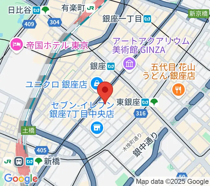 観世能楽堂の地図