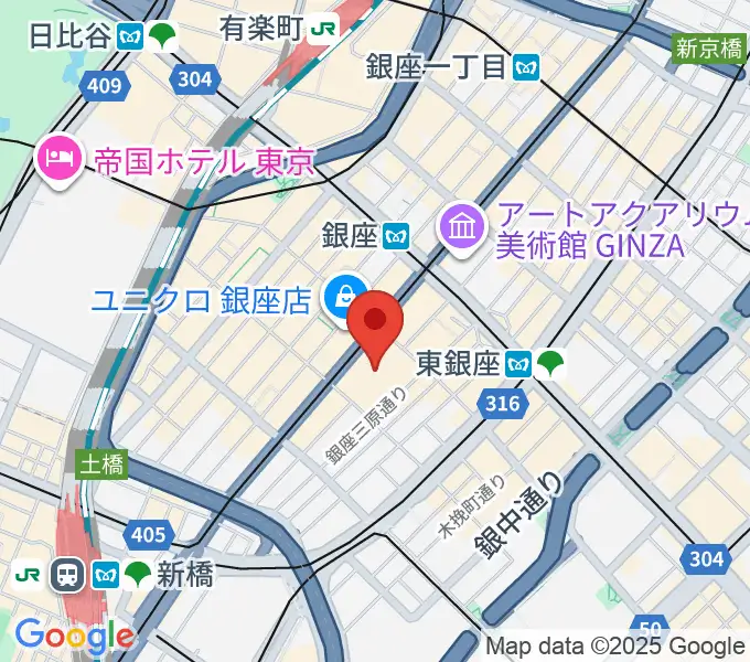 観世能楽堂の地図