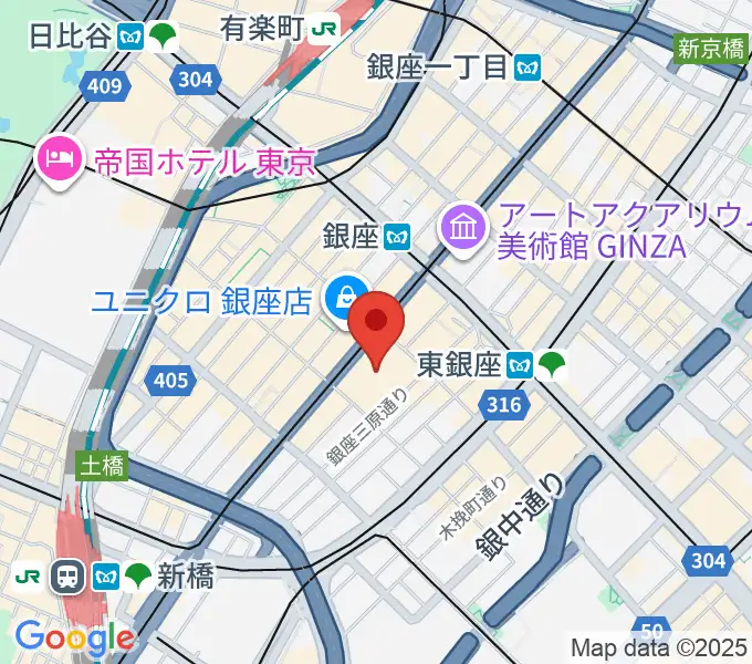 観世能楽堂の地図
