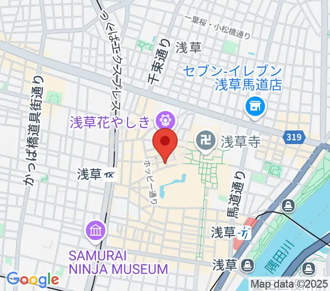 浅草木馬館の地図