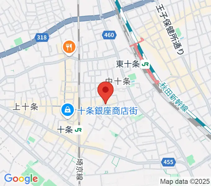 篠原演芸場の地図