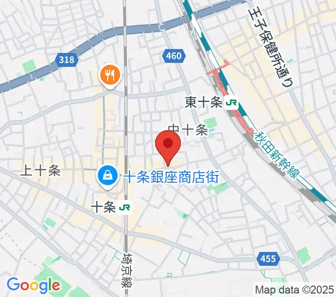 篠原演芸場の地図