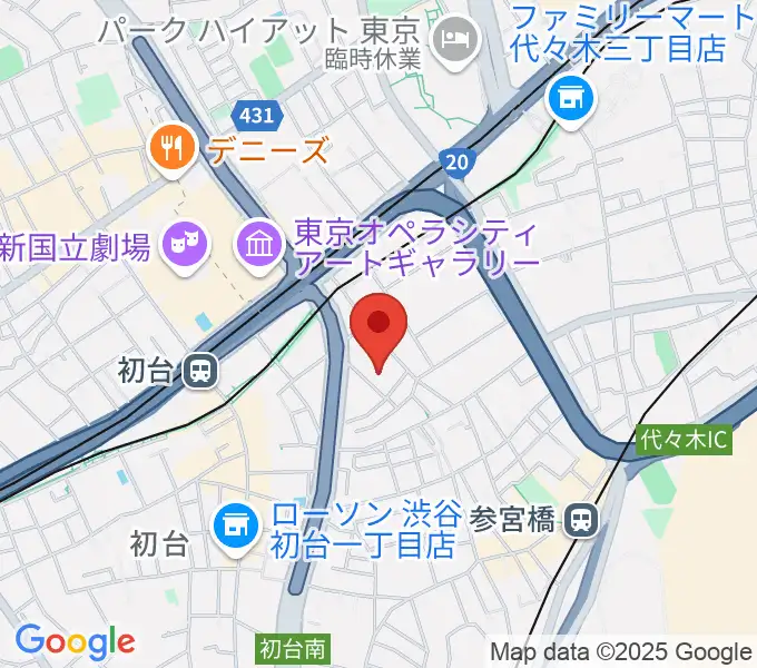 代々木能舞台の地図