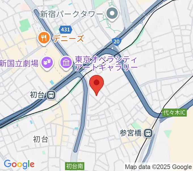 代々木能舞台の地図