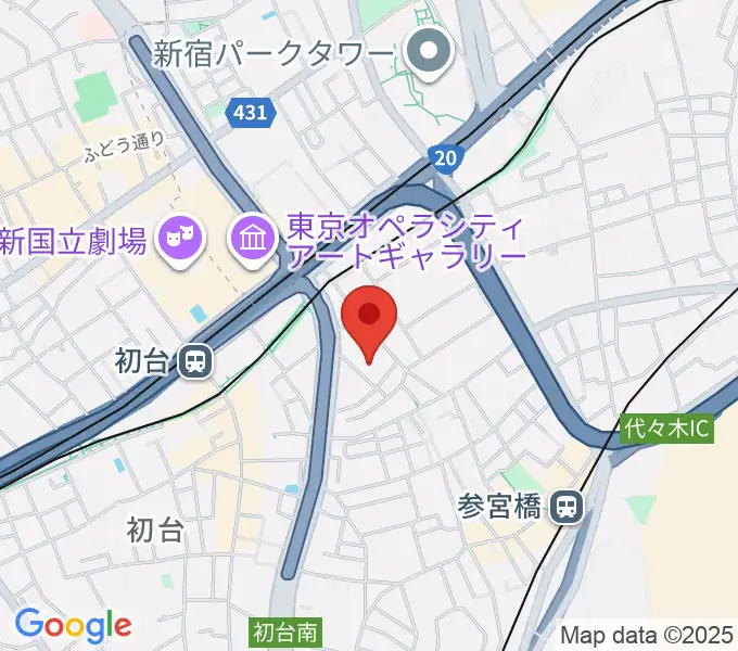 代々木能舞台の地図
