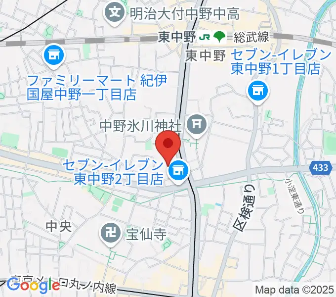 梅若能楽学院会館の地図