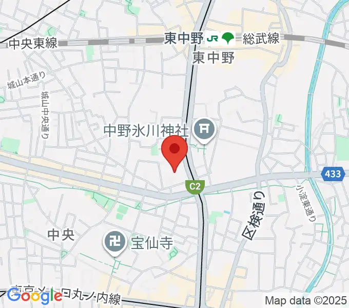 梅若能楽学院会館の地図