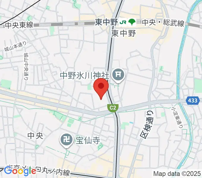 梅若能楽学院会館の地図