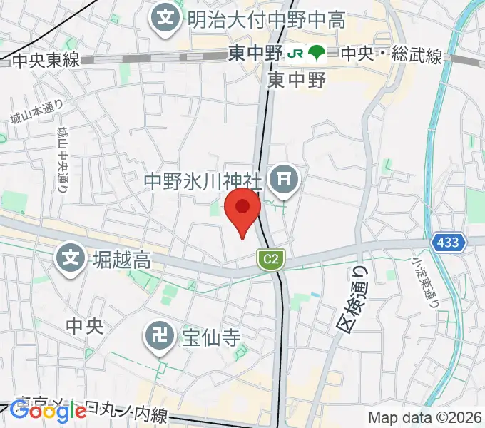 梅若能楽学院会館の地図