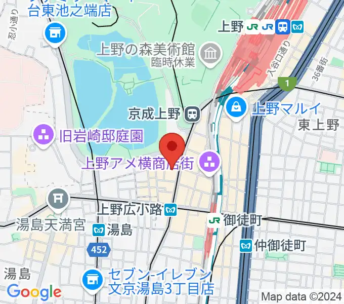 鈴本演芸場の地図