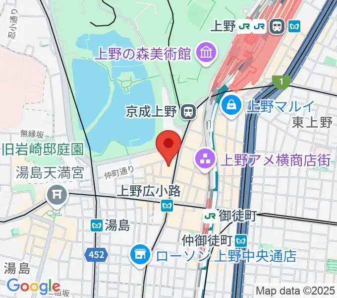鈴本演芸場の地図