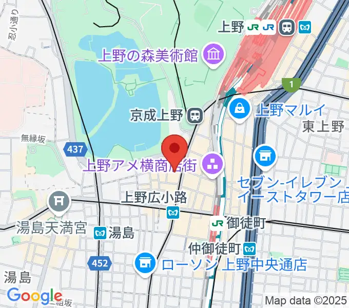 鈴本演芸場の地図