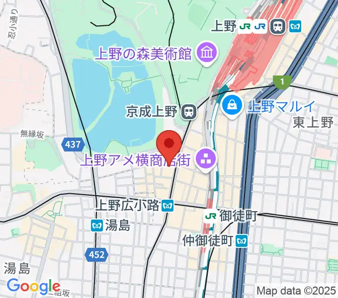 鈴本演芸場の地図