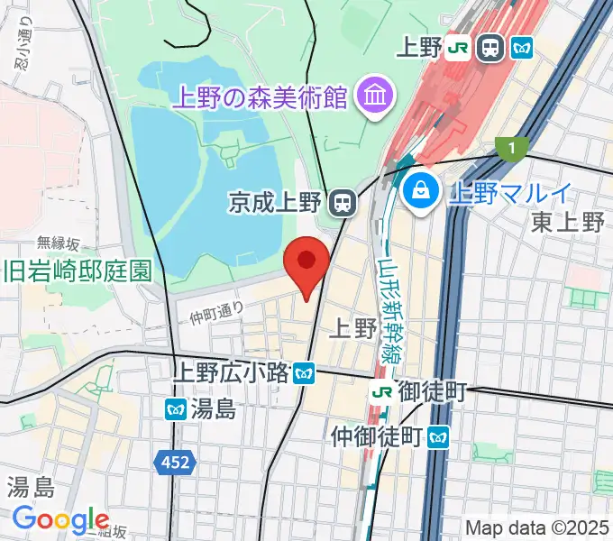 鈴本演芸場の地図