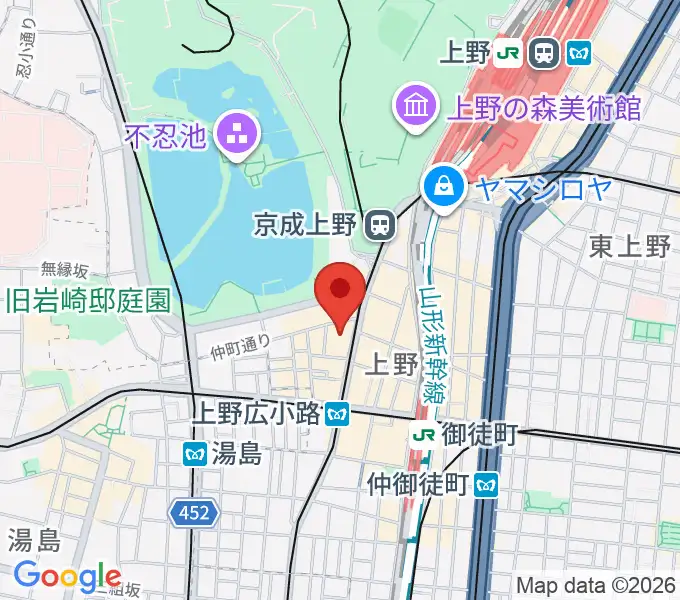 鈴本演芸場の地図