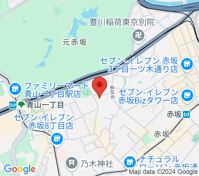 ドイツ文化会館 OAGホールの地図