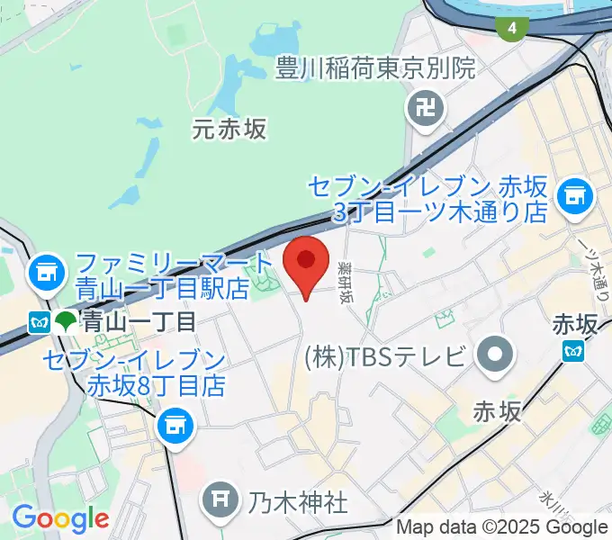 ドイツ文化会館 OAGホールの地図