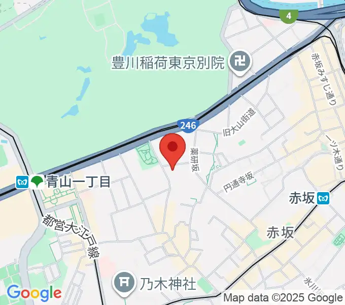 ドイツ文化会館 OAGホールの地図
