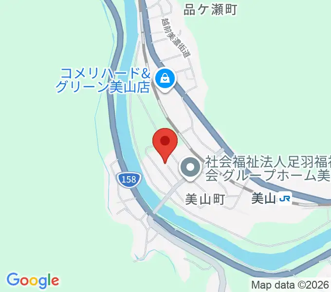 福井市木ごころ文化ホールの地図