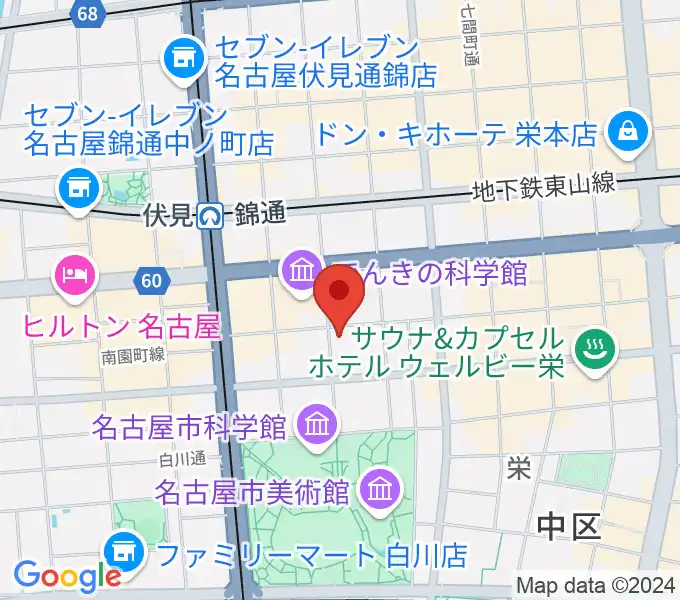 名古屋JAMMIN'の地図