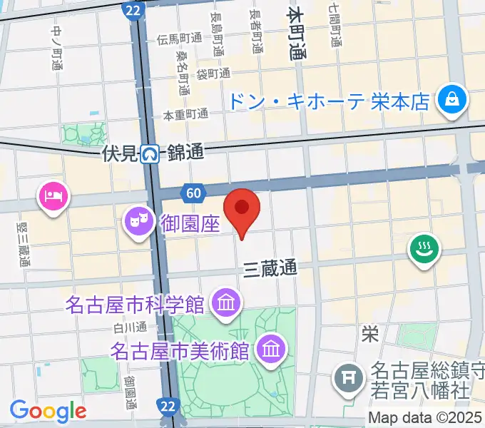 名古屋JAMMIN'の地図