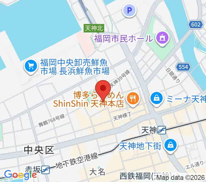 福岡天神graf（グラフ）の地図