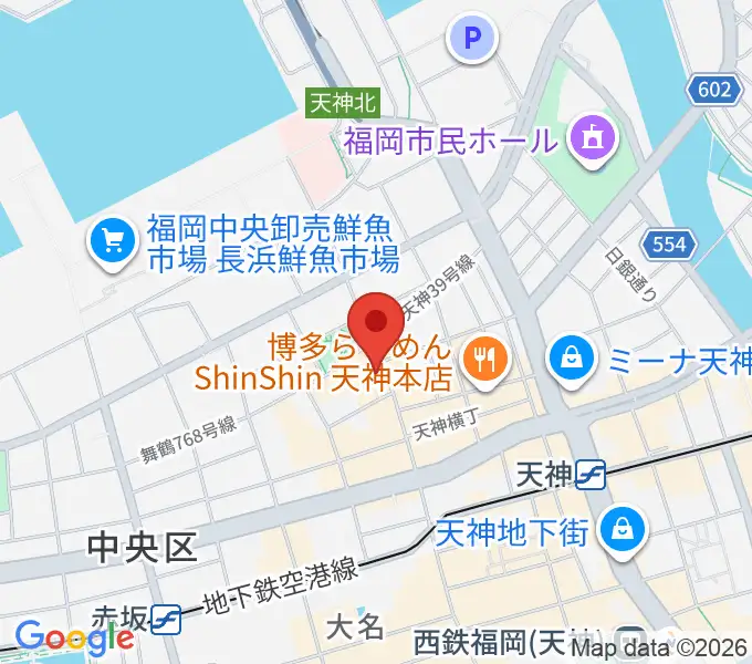 福岡天神graf（グラフ）の地図