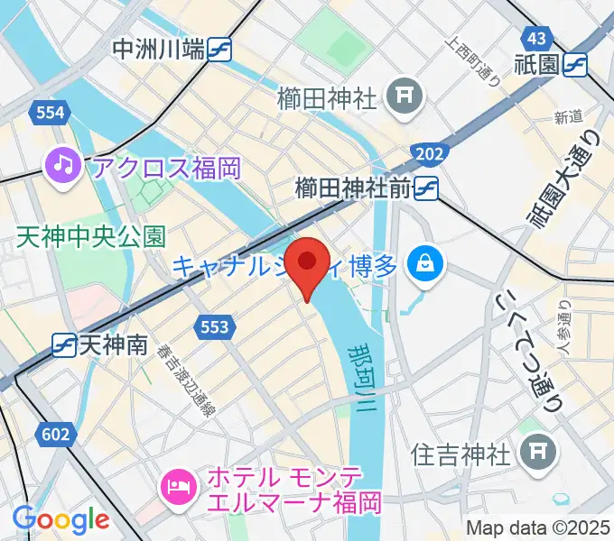福岡インザの地図