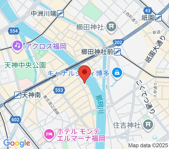 福岡インザの地図