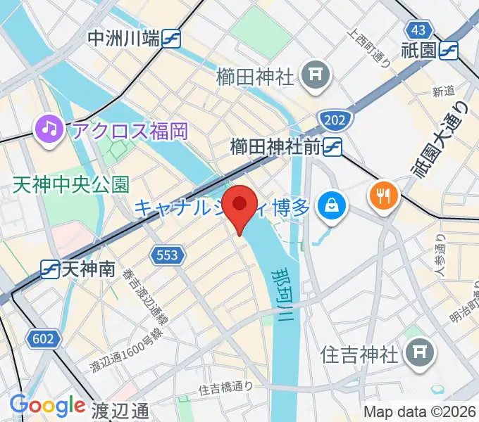 福岡インザの地図