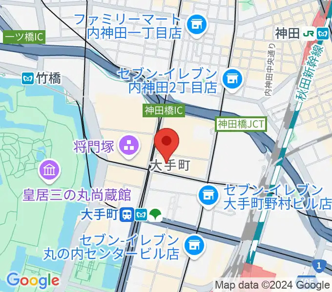 よみうり大手町ホールの地図