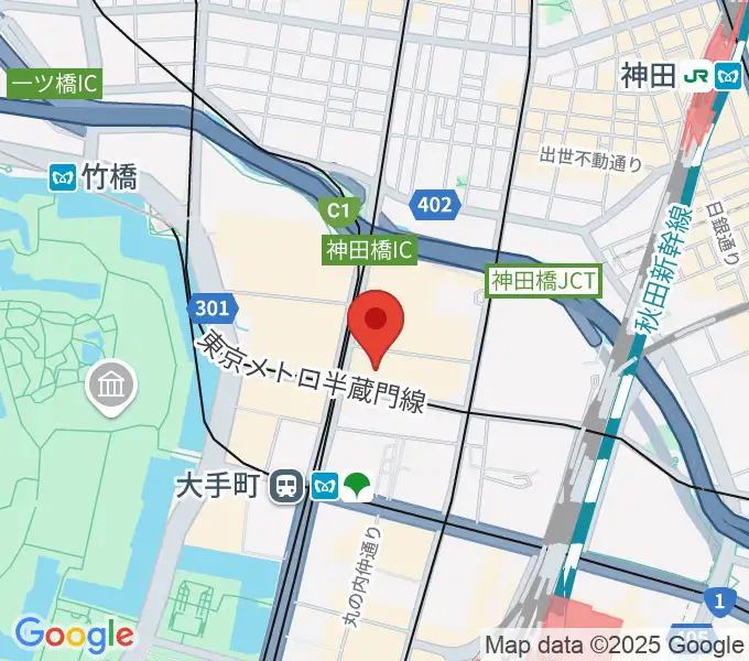 よみうり大手町ホールの地図