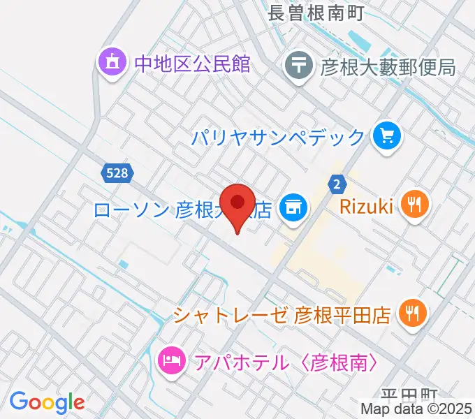 彦根COCOZAの地図