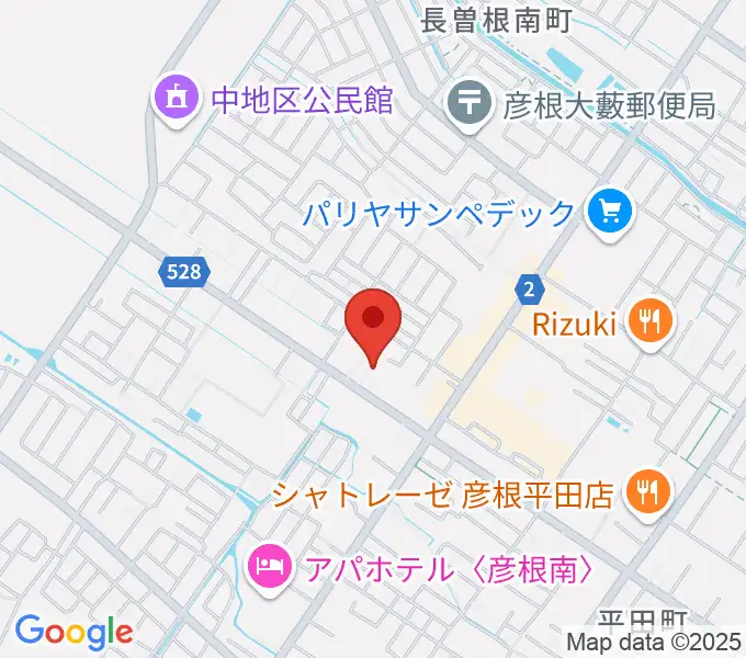 彦根COCOZAの地図
