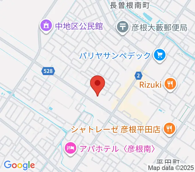彦根COCOZAの地図