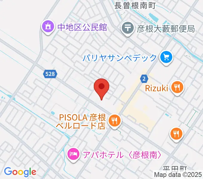 彦根COCOZAの地図