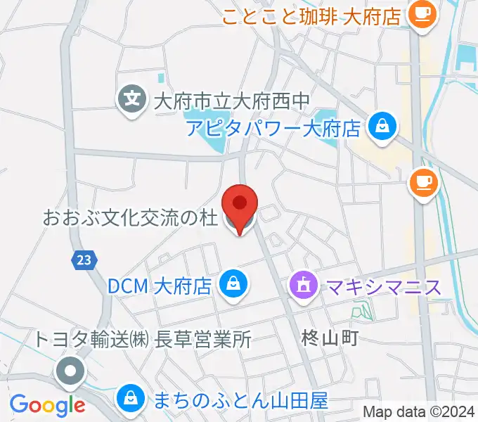 おおぶ文化交流の杜 allobuの地図