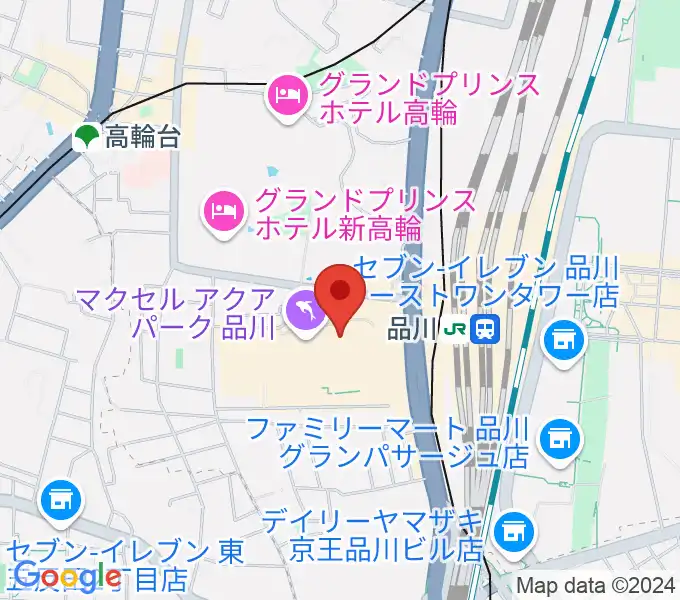 プリンスホールの地図